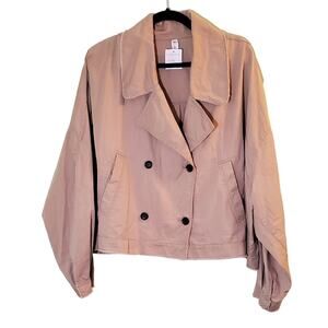 NWT! BP. Comfortable Tan Cotton Button-Down Jacket Plus Size Size XXL